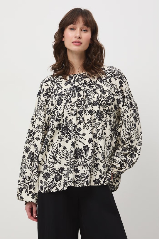 Medicine bluzka damska z wiskozy RS26-BDD070 beżowy RS26