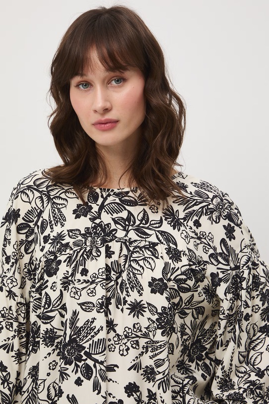 Medicine bluzka damska z wiskozy beżowy RS26-BDD070