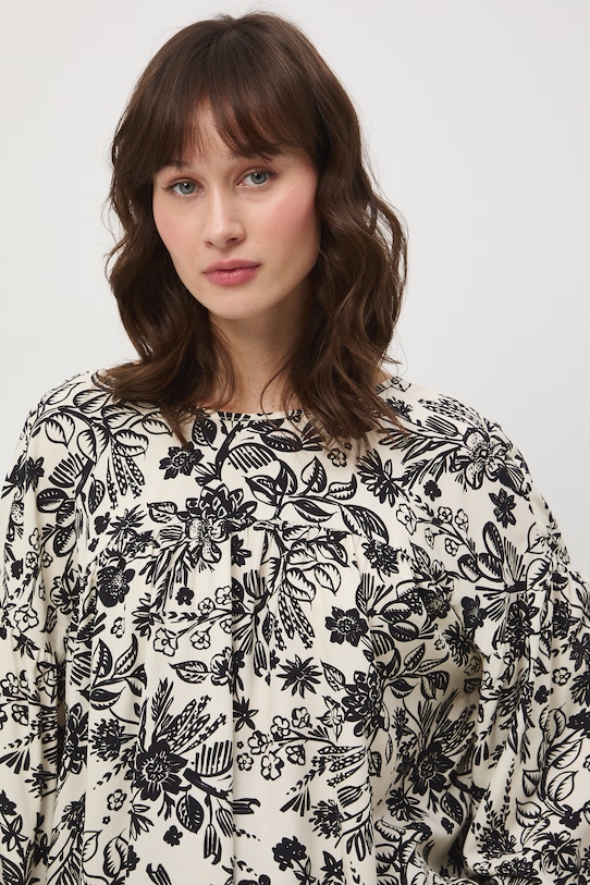 Medicine bluzka damska z wiskozy beżowy RS26-BDD070