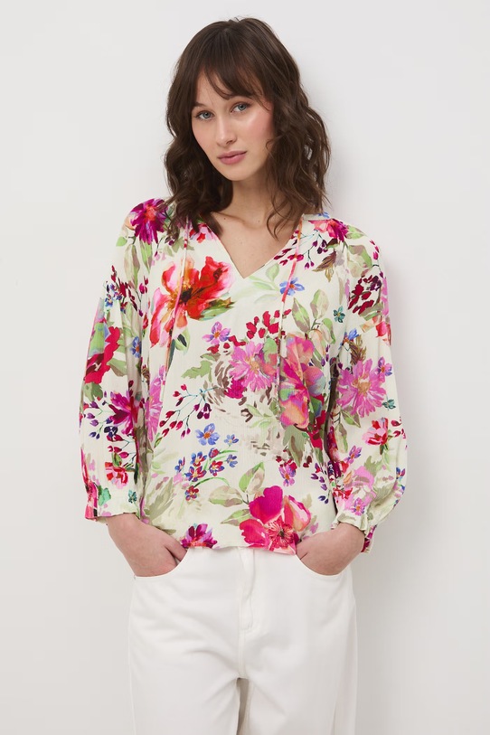 Medicine bluzka damska z wiskozy beżowy RS26-BDD071