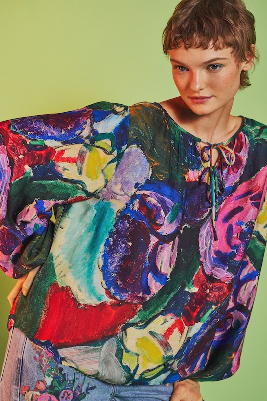 Bluzka damska z kolekcji Eviva L'arte RS26-BDD250 multicolor RS26