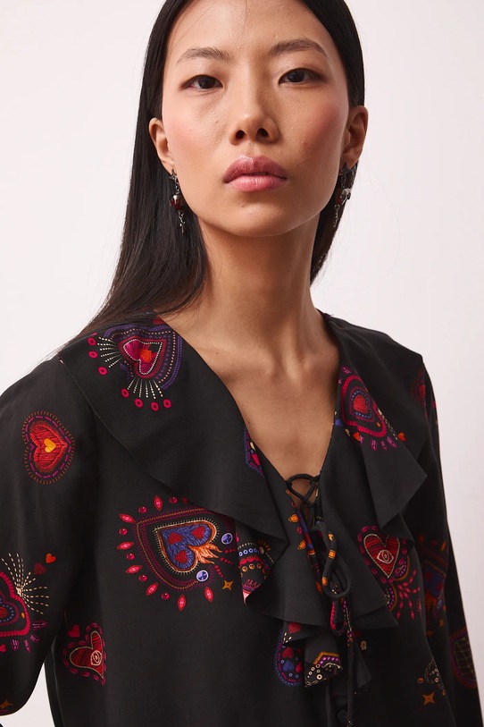 Bluzka damska z kolekcji Valentine’s Day czarny RS26-BDD281
