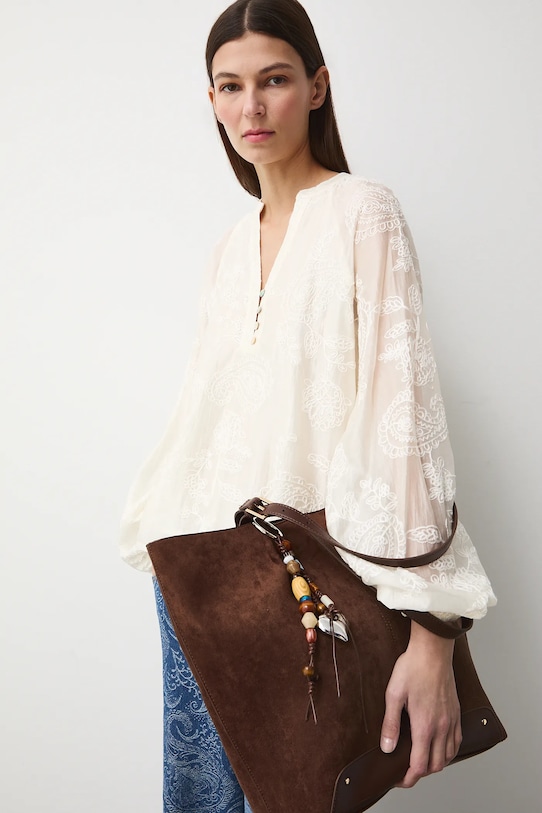 Medicine bluzka beżowy RS26-BDD301