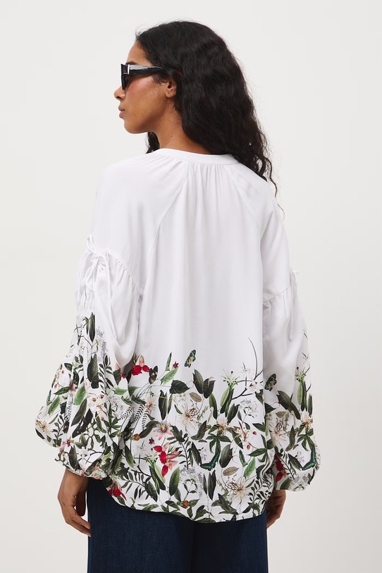 Odzież Medicine bluzka damska z wiskozy RS26-BDD504 biały