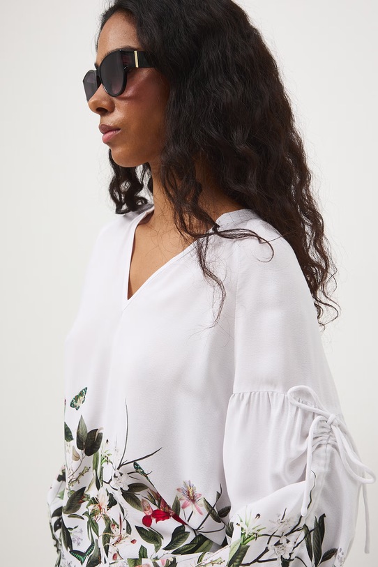 Medicine bluzka damska z wiskozy biały RS26-BDD504