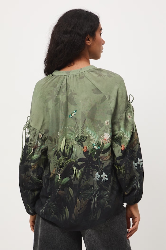 Odzież Medicine bluzka damska z wiskozy RS26-BDD504 zielony