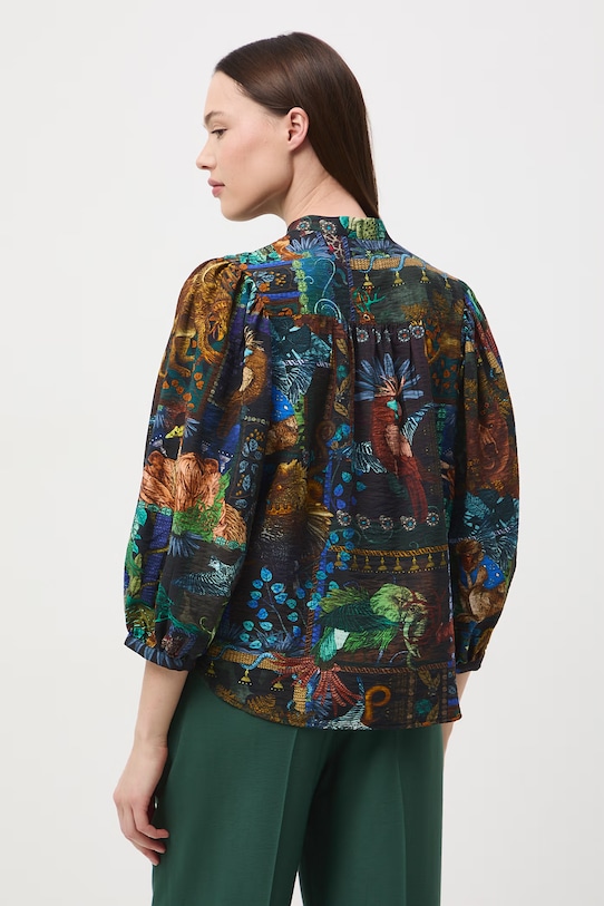 Medicine Bluzka koszulowa damska z wiskozy czarny RS26-BDD651