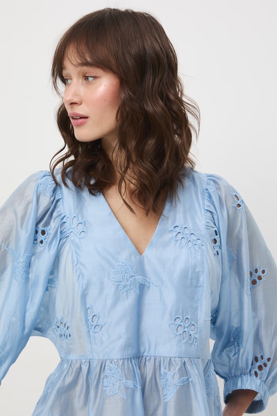 Medicine bluzka damska z lyocellem niebieski RS26-BDD701