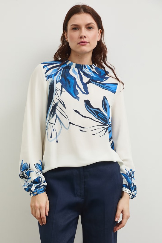 Medicine bluzka damska z wiskozy beżowy RS26-BDD804