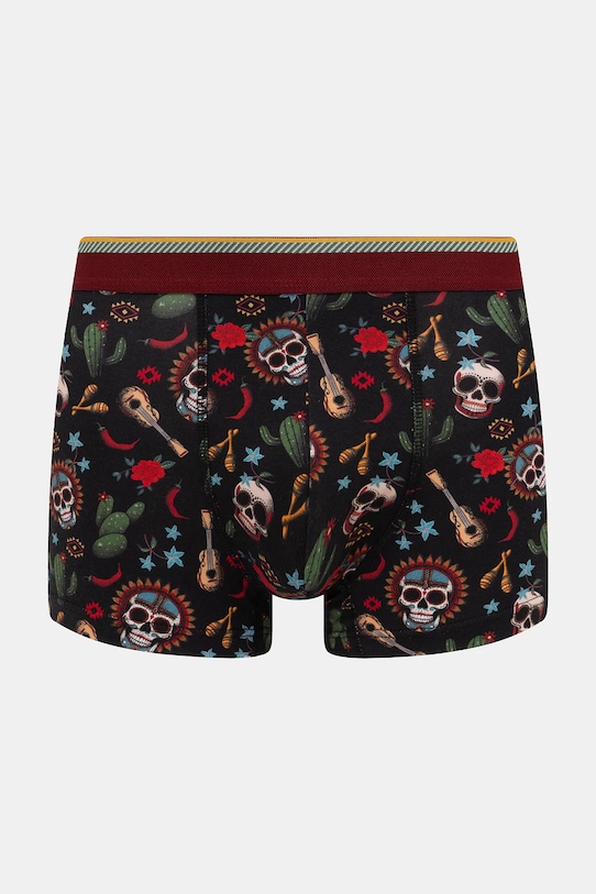 Bokserki bawełniane męskie z elastanem wzorzyste (2-pack) multicolor RS26-BIM400