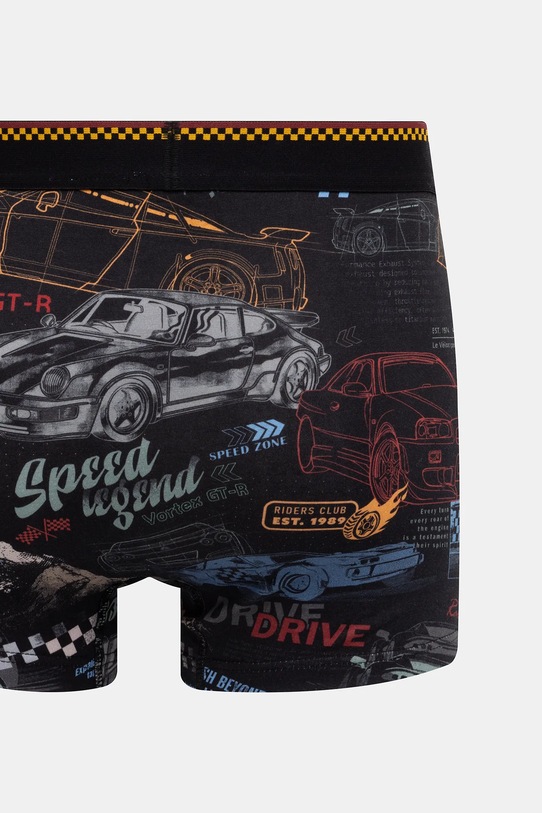 Bokserki bawełniane męskie z elastanem wzorzyste (2-pack) RS26-BIM401 multicolor