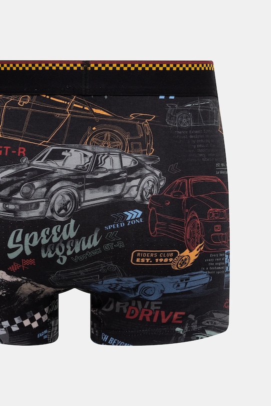 Bokserki bawełniane męskie z elastanem wzorzyste (2-pack) RS26-BIM401 multicolor