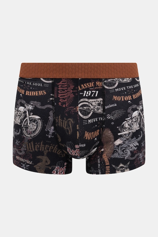 Bavlnené boxerky vzorované s elastanom (2-pack) viacfarebná RS26-BIM402