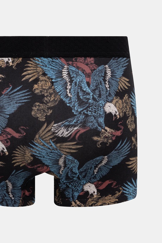 Bavlnené boxerky vzorované s elastanom (2-pack) RS26-BIM402 viacfarebná