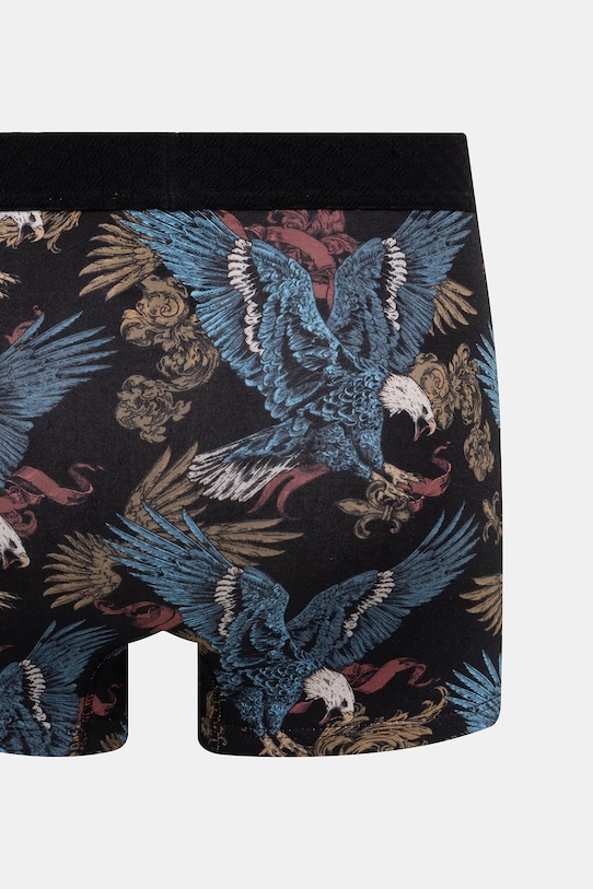 Bavlnené boxerky vzorované s elastanom (2-pack) RS26-BIM402 viacfarebná