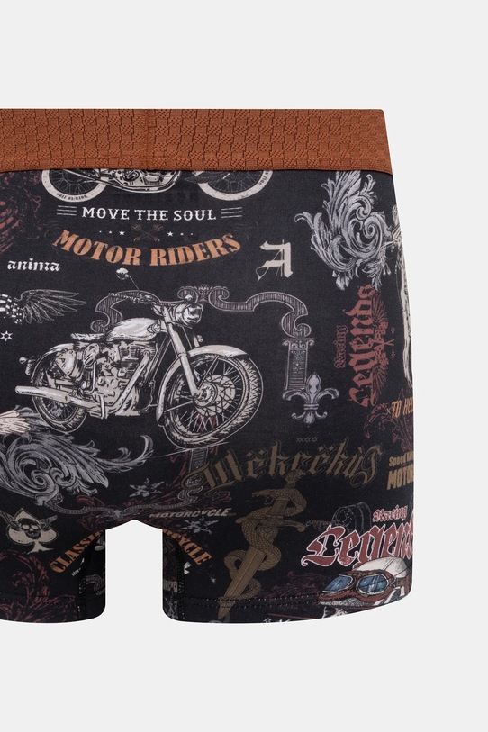 Bavlnené boxerky vzorované s elastanom (2-pack) RS26-BIM402