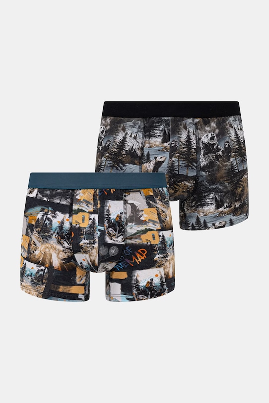 Medicine bokserki męskie bawełniane z elastanem 2-pack RS26-BIM501 multicolor RS26