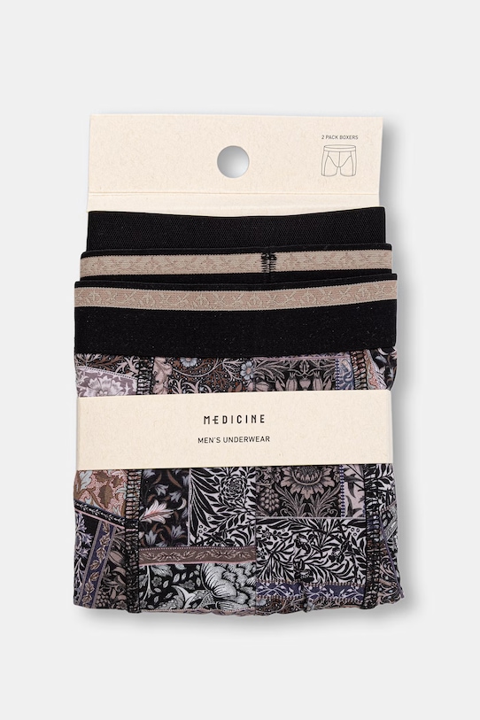 Medicine bokserki męskie bawełniane z elastanem 2-pack RS26-BIM507