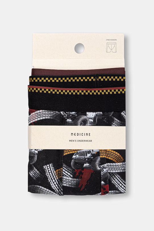 Medicine bokserki męskie bawełniane z elastanem 2-pack RS26-BIM509