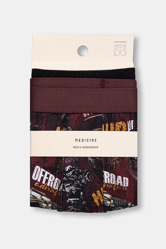 Medicine bokserki męskie bawełniane z elastanem 2-pack RS26-BIM511