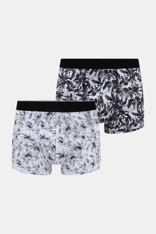 Bokserki męskie bawełniane z elastanem 2-pack czarny RS26-BIM701