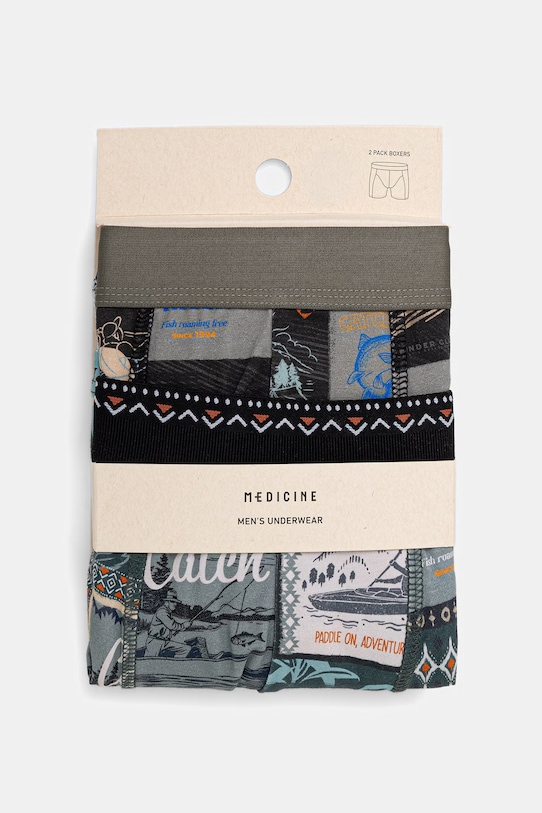 Medicine bokserki męskie bawełniane z elastanem 2-pack RS26-BIM703