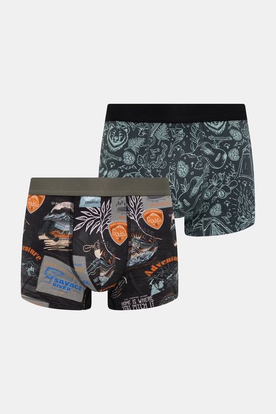 Bokserki męskie bawełniane z elastanem 2-pack multicolor RS26-BIM705