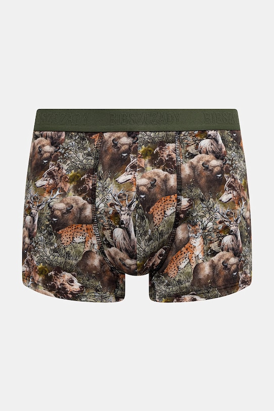 Odzież Bokserki męskie bawełniane z elastanem 2-pack z kolekcji Bieszczadzki PN x Medicine RS26-BIM850 multicolor