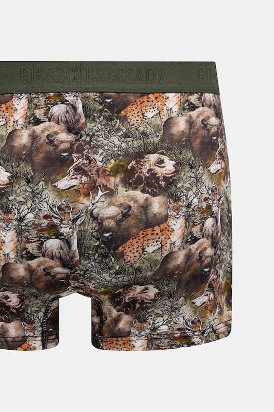 Bokserki męskie bawełniane z elastanem 2-pack z kolekcji Bieszczadzki PN x Medicine RS26-BIM850 multicolor