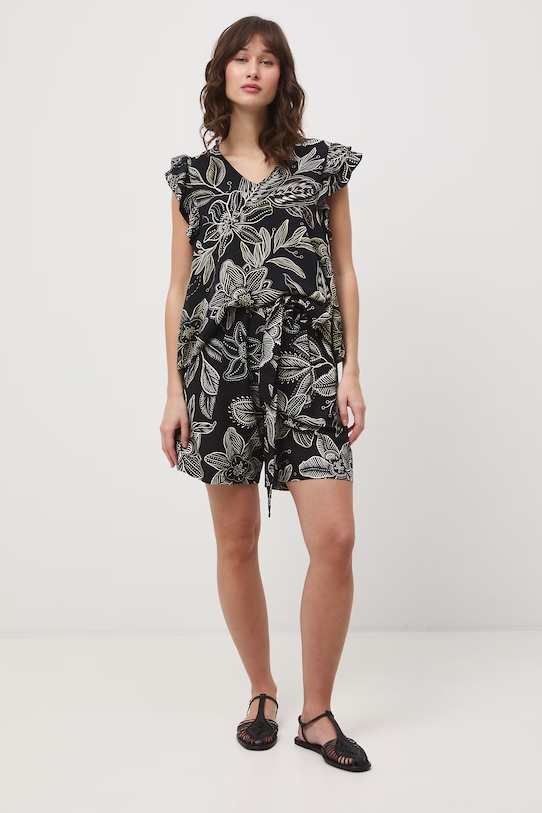 Medicine bluzka damska z wiskozy RS26-BKD071 czarny RS26