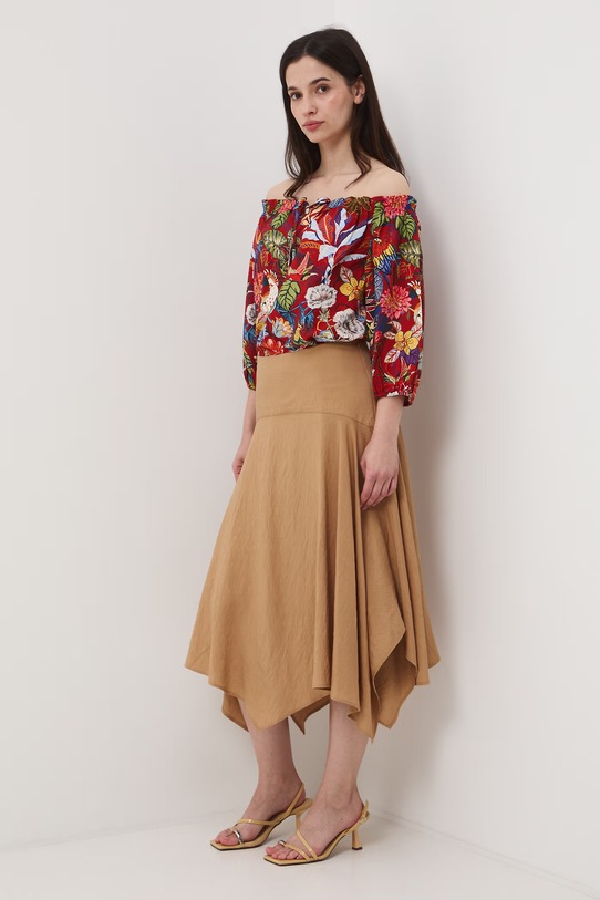 Medicine bluzka hiszpanka damska z wiskozą RS26-BKD072 multicolor RS26