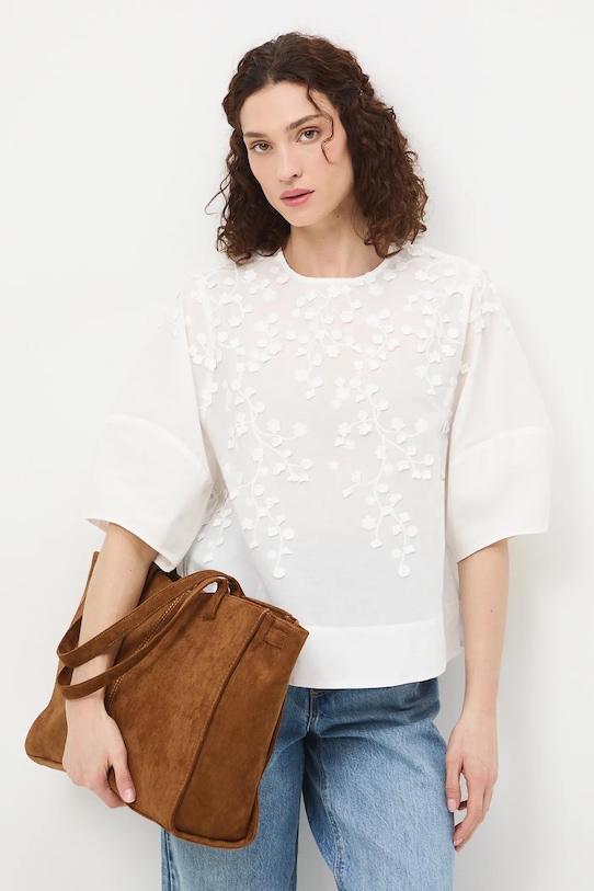 Ρούχα Medicine μπλούζα Γυναικεία βαμβακεία RS26-BKD421 λευκό