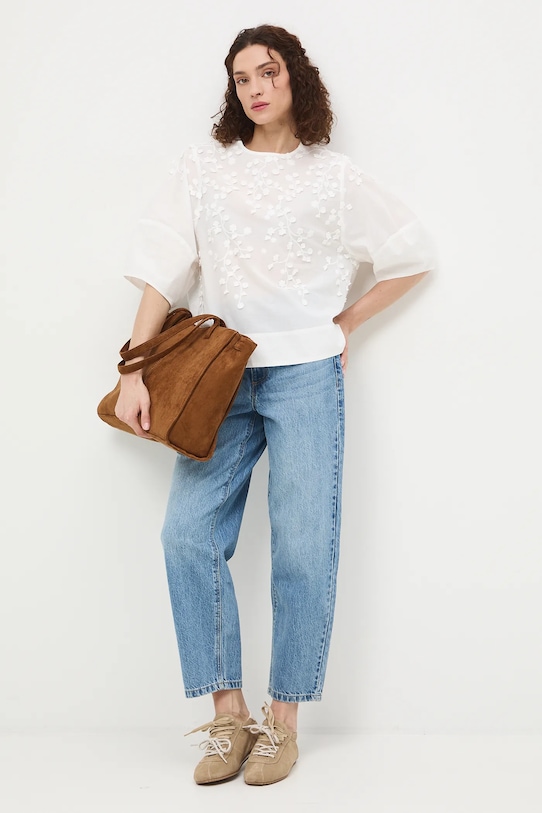 Odzież Medicine bluzka damska bawełniana RS26-BKD421 biały