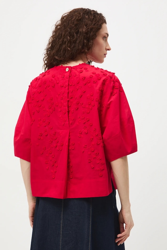 Medicine блуза дамска памучна червен RS26-BKD421