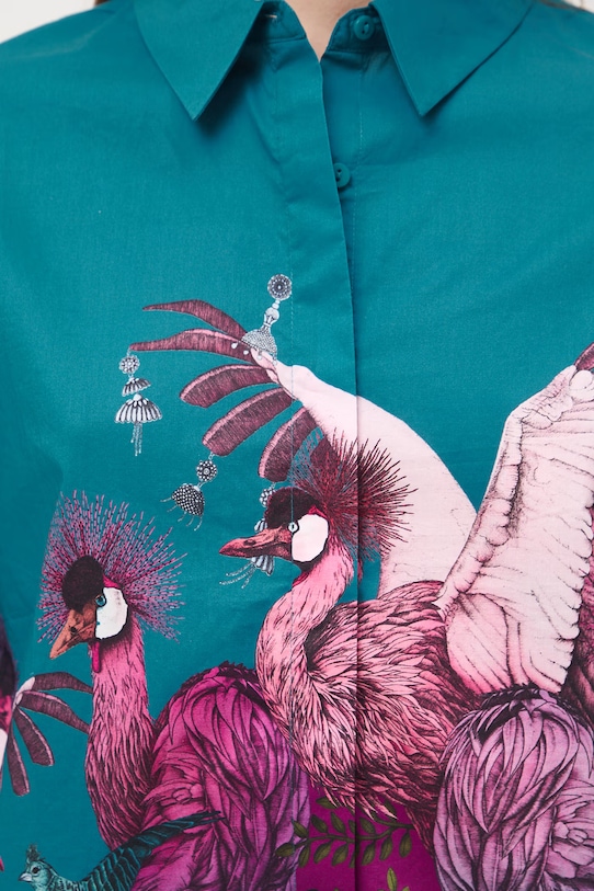 Medicine bluzka koszulowa damska bawełniana RS26-BKD650