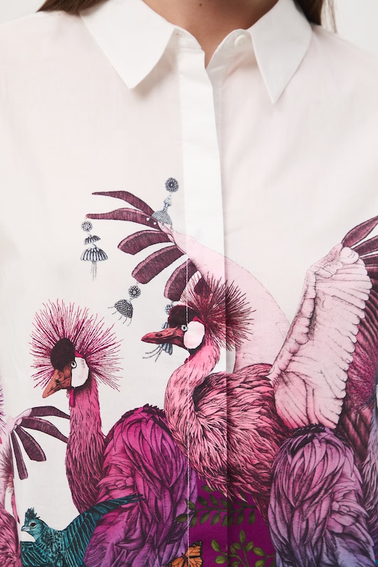 Medicine bluzka koszulowa damska bawełniana RS26-BKD650