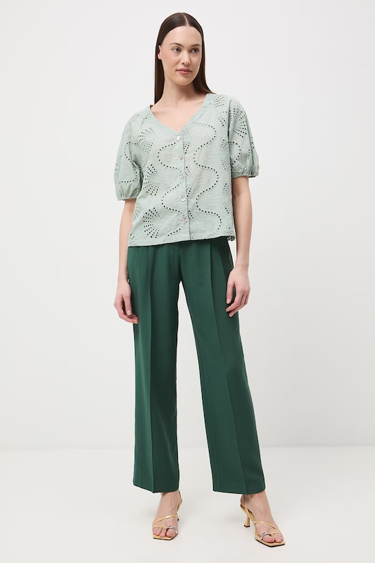 Medicine bluzka damska bawełniana RS26-BKD652 zielony RS26