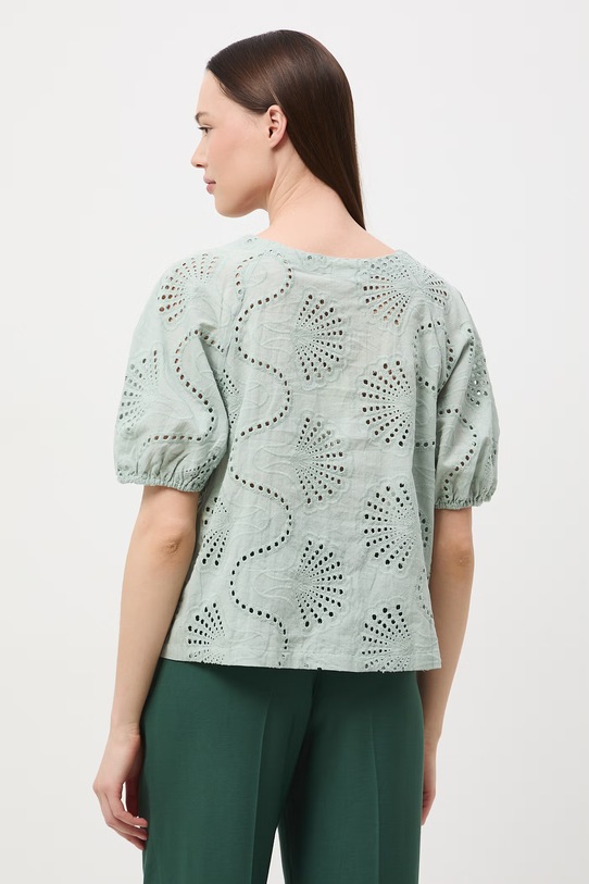 Odzież Medicine bluzka damska bawełniana RS26-BKD652 zielony