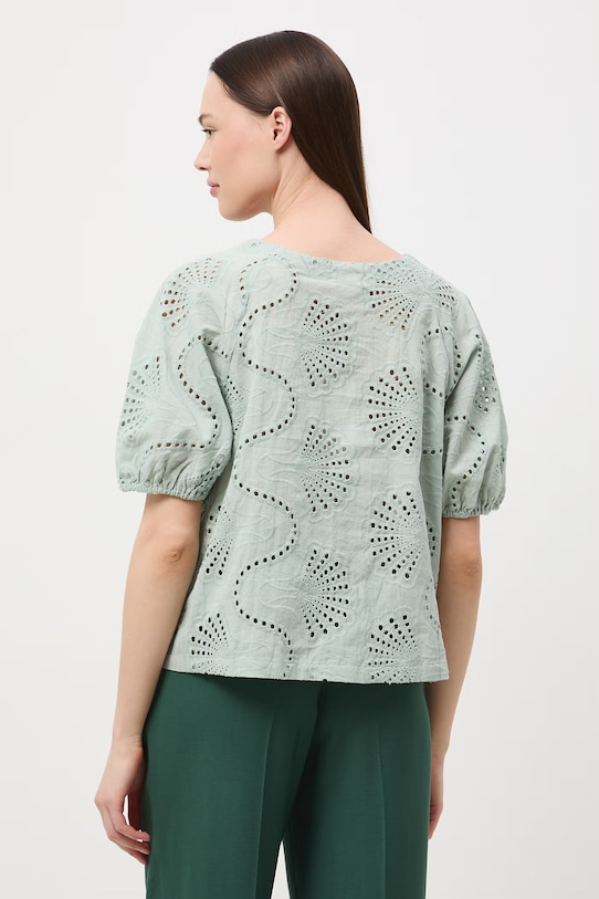 Odzież Medicine bluzka damska bawełniana RS26-BKD652 zielony