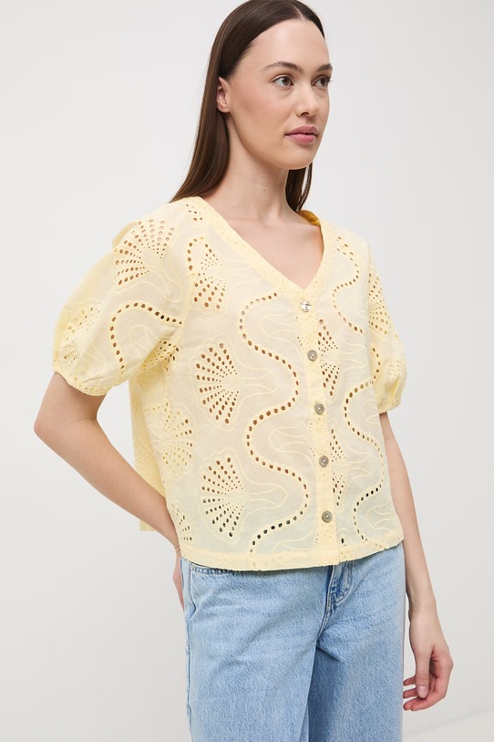 Medicine bluzka damska bawełniana RS26-BKD652 żółty RS26