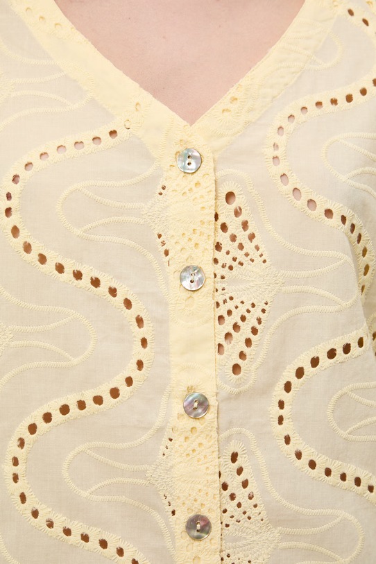 Medicine bluzka damska bawełniana RS26-BKD652 żółty