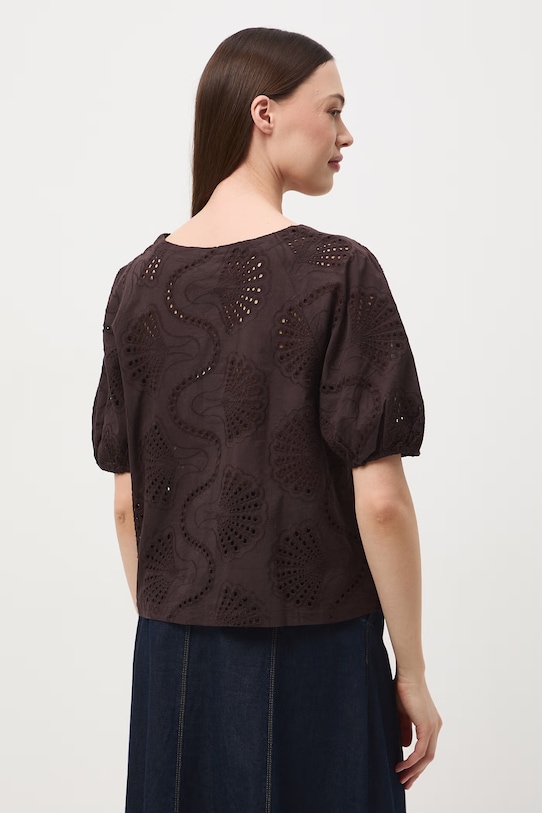 Odzież Medicine bluzka damska bawełniana RS26-BKD652 brązowy