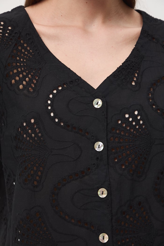 Medicine bluzka damska bawełniana RS26-BKD652 czarny