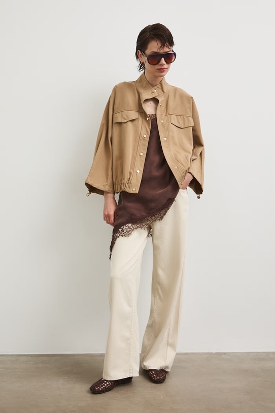 Blúzka s ramienkami dámska RS26-BKD801 hnedá RS26