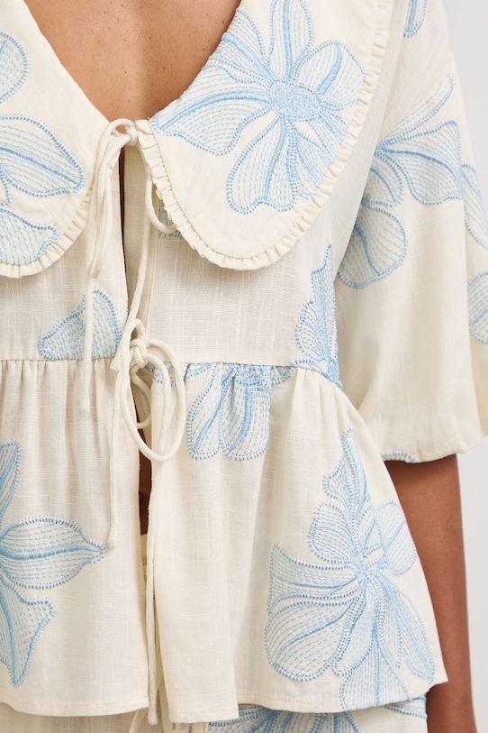 Bluzka damska z lnem RS26-BKD802