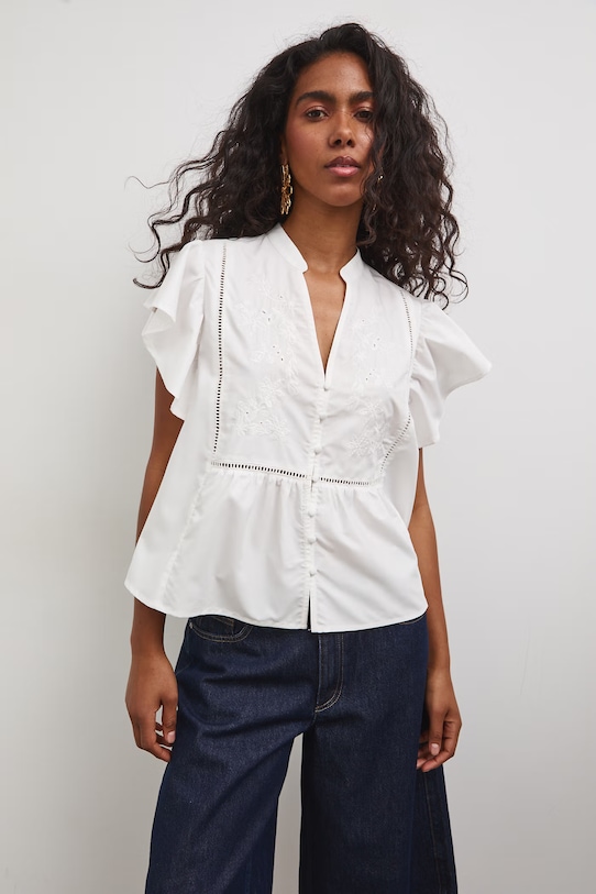 Bluzka damska z modalem biały RS26-BKD805