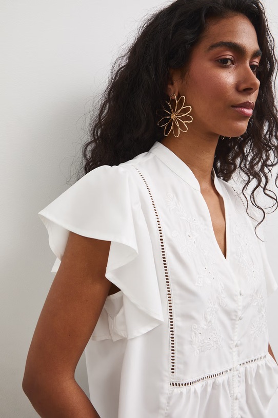 Bluzka damska z modalem biały RS26-BKD805