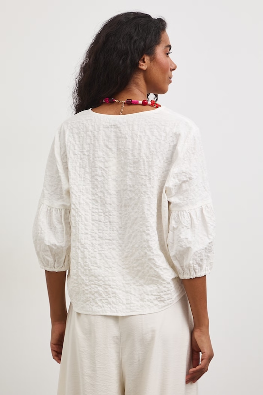 Odzież Bluzka damska bawełniana z elastanem RS26-BKD806 biały