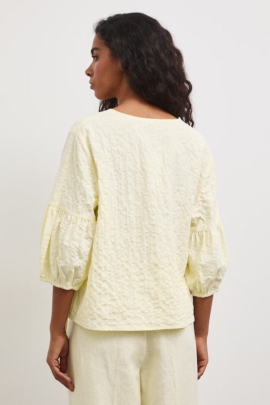 Odzież Bluzka damska bawełniana z elastanem RS26-BKD806 żółty