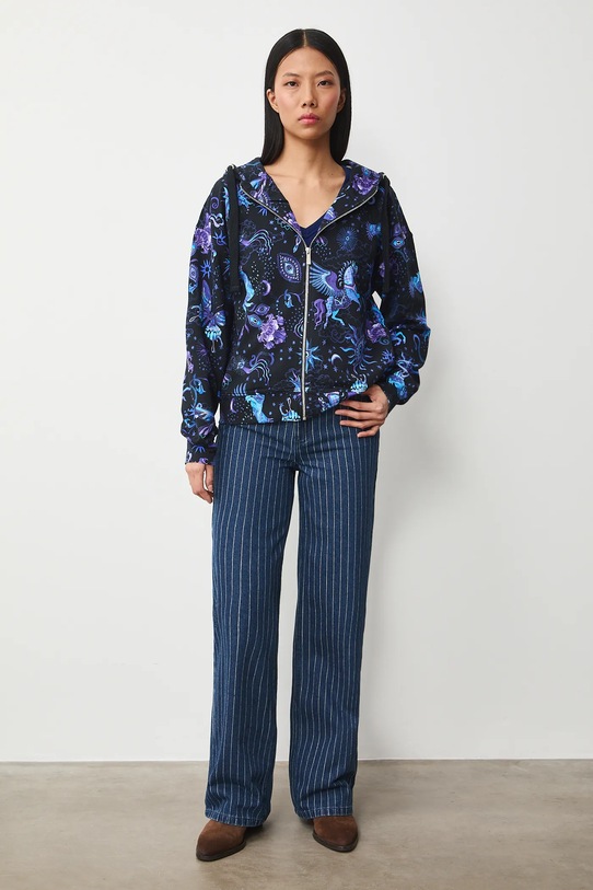 Medicine bluza z elastanem granatowy RS26-BLD031